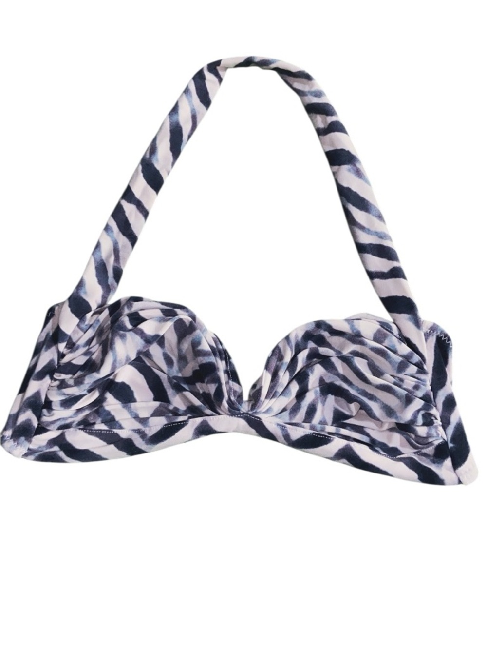 Norma Kamali size S Bill-Zebra Print Bikini Top - Picture 4 of 8